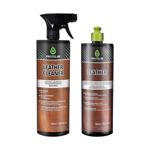 Kit Couro: os produtos do kit lado a lado