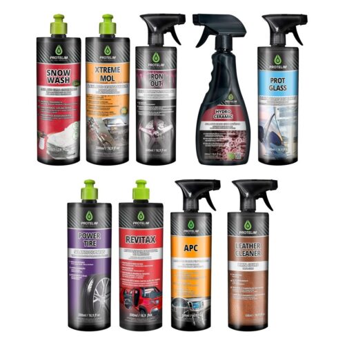 Kit Detailer: os produtos do kit lado a lado