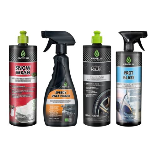 Kit Iniciante: os produtos do kit lado a lado