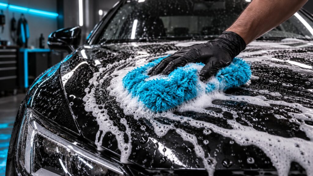 Como lavar o carro sem riscar a pintura