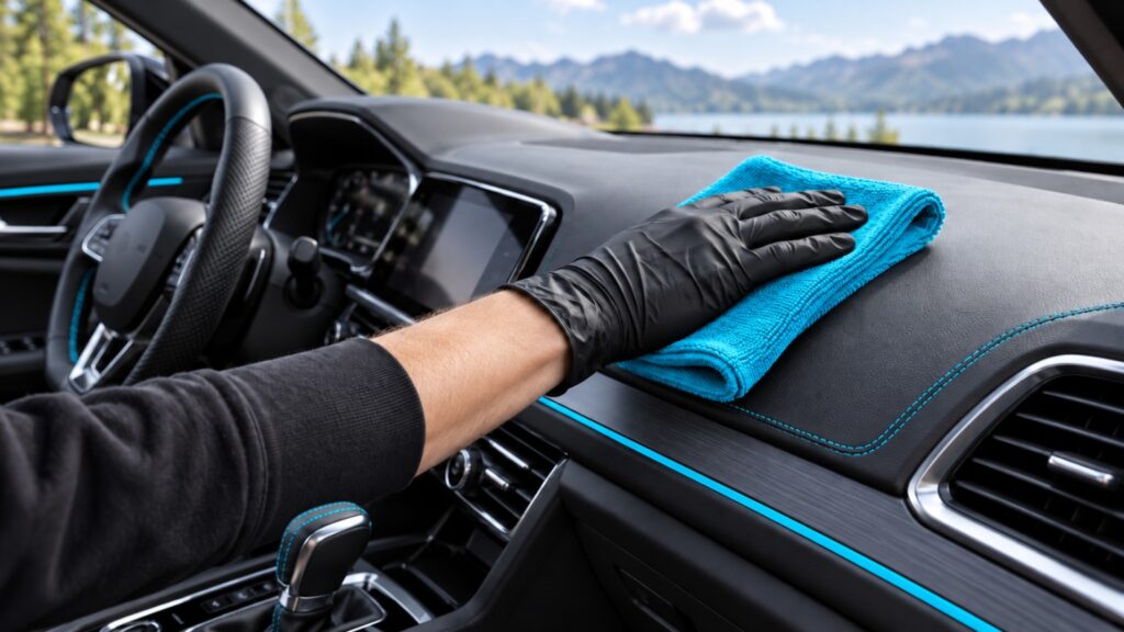 Interior limpo, sem aspecto engordurado